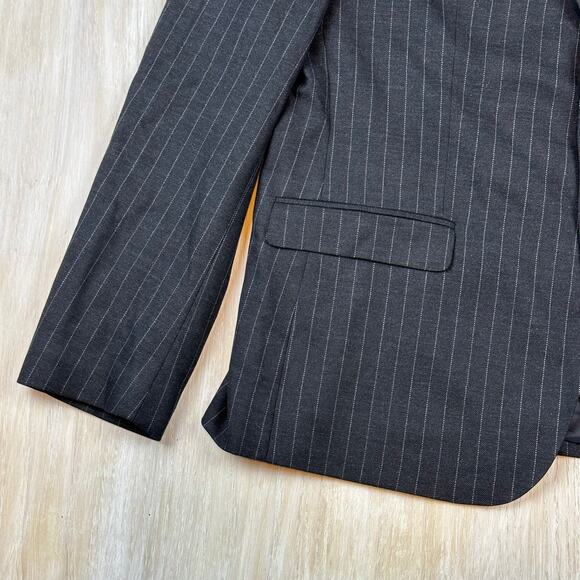 ASOS Classic Pinstripe Two Button Notched Lapel Lined Men's Blazer Jacket 46R - Picture 5 of 14